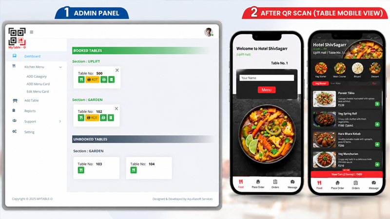 Hotel Restaurant QR Menu